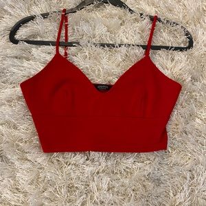 Solemio Red Crop Top